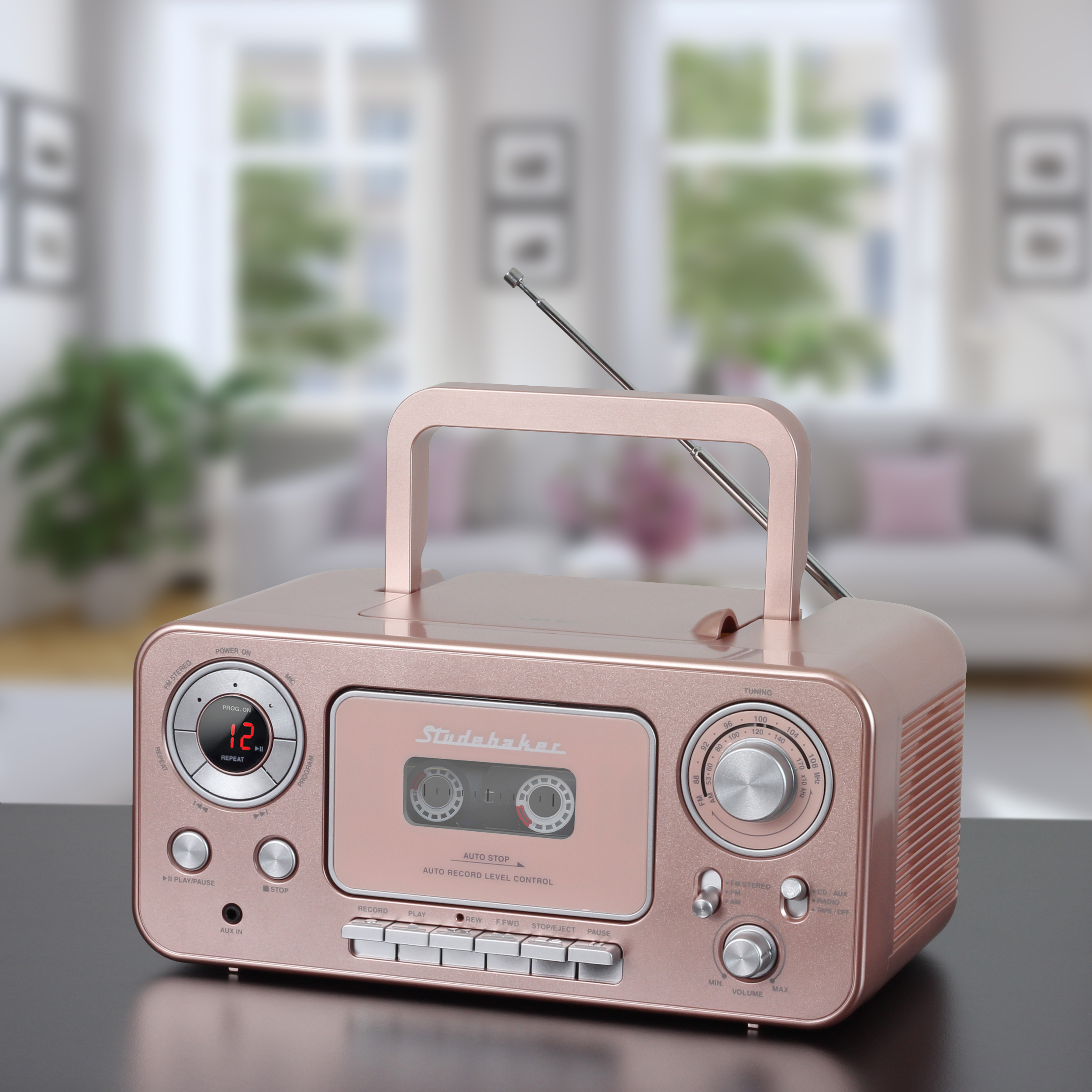 Portable Stereo CD Player with AM/FM Radio and Cassette Player/Recorder - image 4 of 4