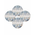 thumbnail image 7 of 15 Inch Round Placemats Set of 4, Blue Eucalyptus Coastal Non Slip Heat Insulation PP Table Mats, Beach Starfish Shell Nautical Vintage Washable Place Mats for Kitchen Dining Party Table Decor, 7 of 7