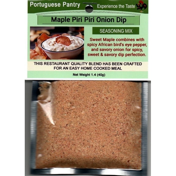 Maple Piri Piri Spicy French Onion Chip and Vegetable Dip Mix - Party Snack Seasoning