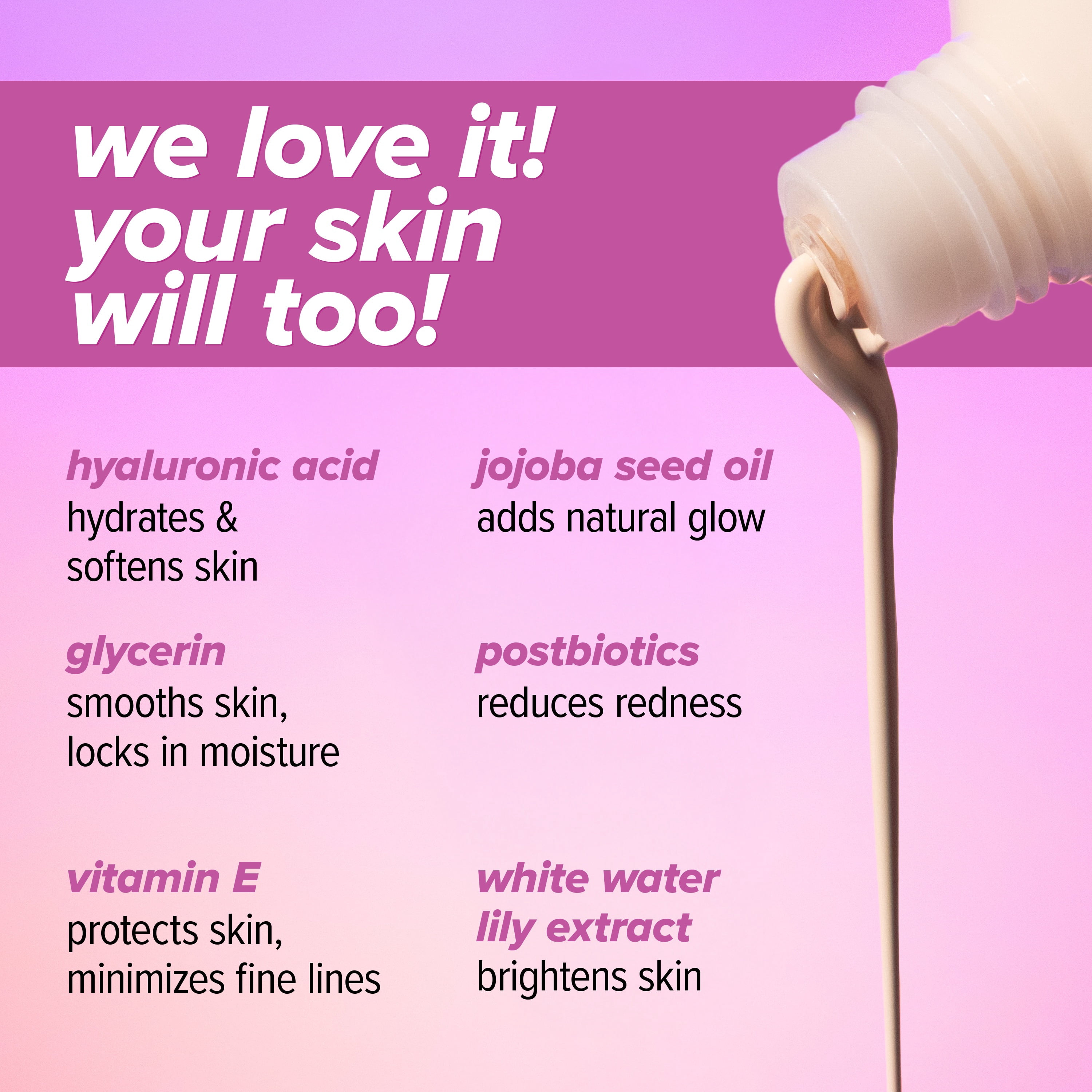 L.A. COLORS Natural Skin Tint Lightweight Hydrating Foundation, Soft Beige, 1 fl oz