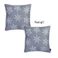 thumbnail image 2 of Apolena Christmas Snowflakes Throw Pillow Covers (Set of 2) Grey, 2 of 5