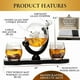 thumbnail image 3 of Set Decanter Globe para whisky con bola y vasos, 800 ml, 3 of 9