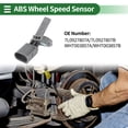 thumbnail image 2 of Sensor de velocidad de rueda ABS frontal izquierdo Unique Bargains Sensor ABS Sistema de frenos antibloqueo No. 7L0927807A/7L0927807B/WHT003857A/WHT003857B para Audi Q7 2007-2015, 2 of 7