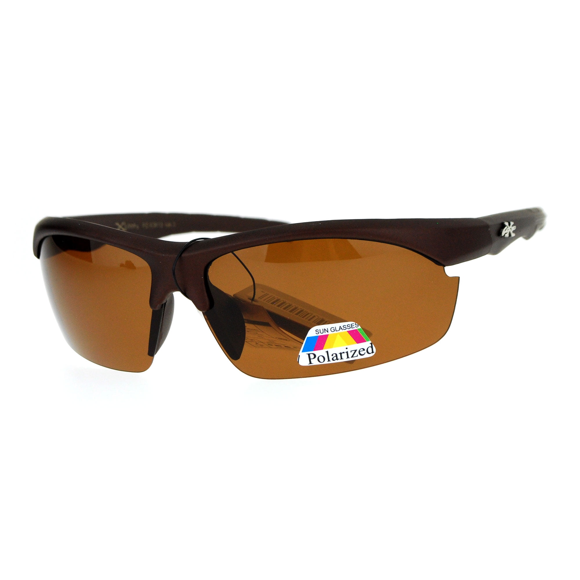 SA106 Xloop Polarized Baseball Half Rim Mens Sport Sunglasses All