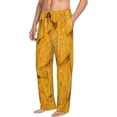 thumbnail image 6 of Logiee Yellow tortilla Print Pajama Pants for Men,Men’s Pajama Bottoms,Mens PJ Pants with Pockets & Button Fly-Small, 6 of 6