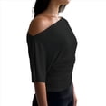 thumbnail image 3 of Tops de Verano con Hombros Descubiertos para Mujer, Camisetas para Salir, Top Corto Sin Mangas, Ropa de Moda, Conjuntos de 2025 Negro L, 3 of 9