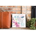 thumbnail image 3 of Niece Wonderful Loved Fuchsia Floral 12 x 12 Wood Wall Sign Plaque, 3 of 4