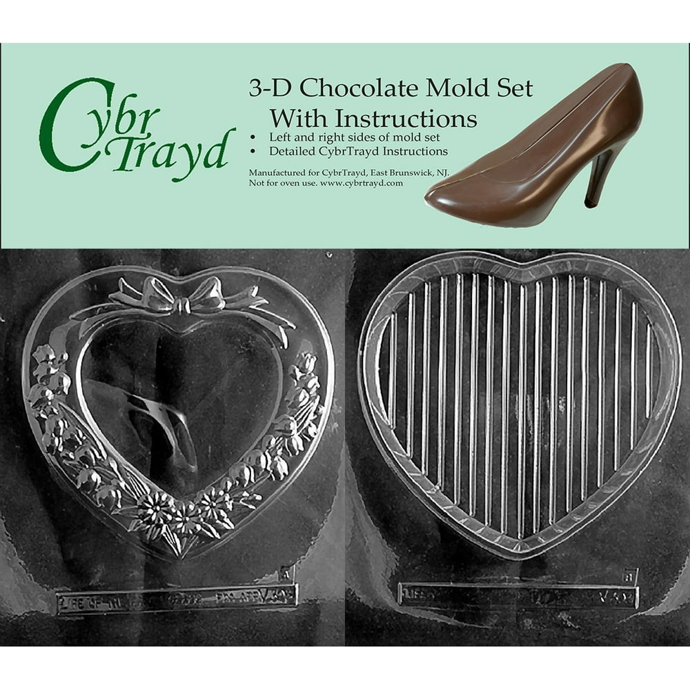 Cybrtrayd V303AB Chocolate Candy Mold, Includes 3D Chocolate Molds