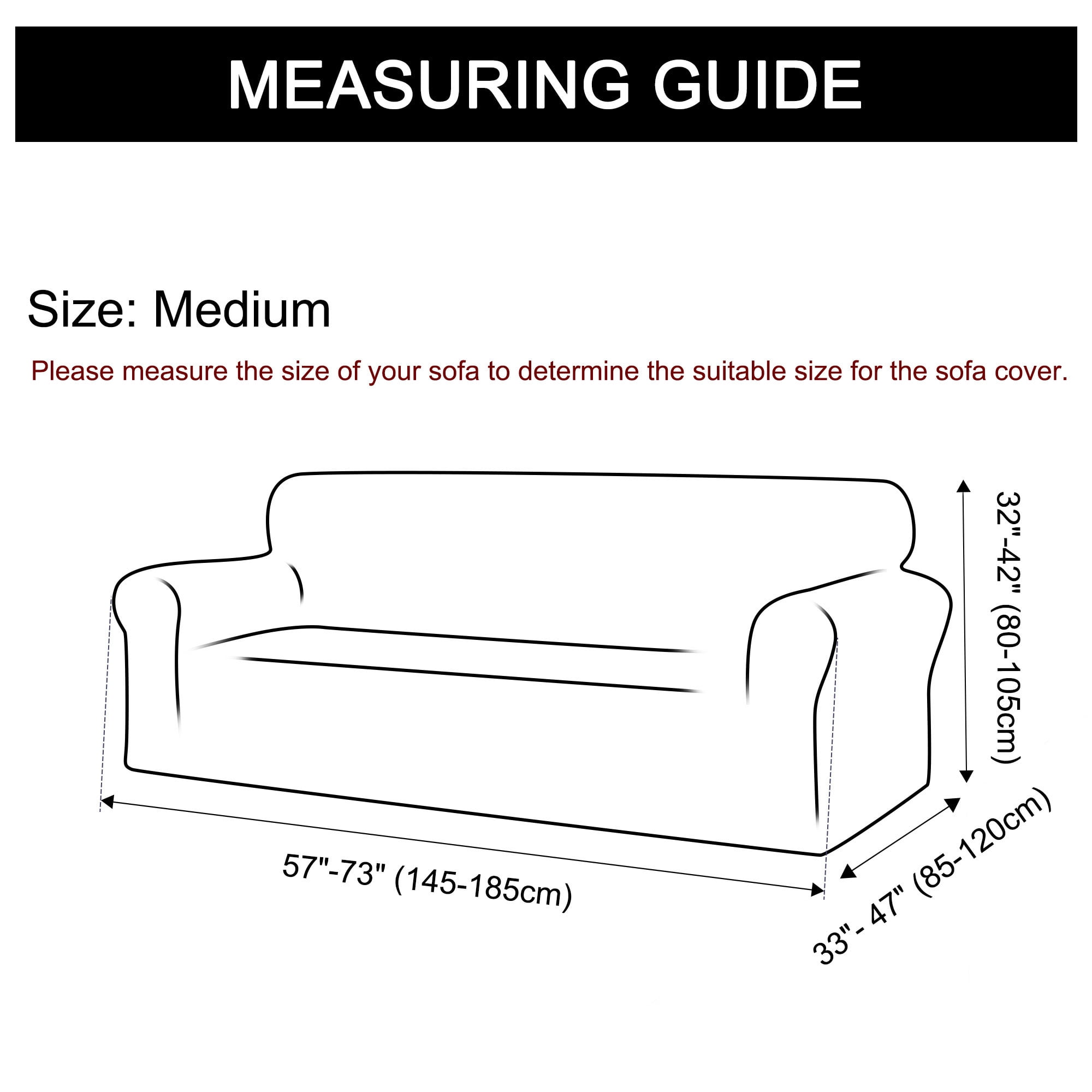 Unique Bargains Solid 1/2/3 Seater Sofa Cover Stretch Couch Slipcover Dark Gray Sofa