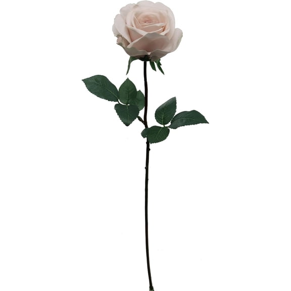 Pack of 2 – 27” Real Touch Mauve Rose – 4” Bloom Artificial Flower Stem for Home Décor, Weddings, and Floral Arrangements