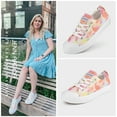 thumbnail image 5 of JENN ARDOR Canvas Shoes Women Sneaker Low Top Shoes Tennis Platform Lace Up Sneakers, 5 of 6