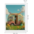 thumbnail image 2 of Diamond Art Kits for Adults, Retro Caravan Summer Meadow 5D Diamond Painting Kits for Adults Beginners, DIY Full Drill Diamond Painting, Gem Art and Crafts 12x16, 2 of 7
