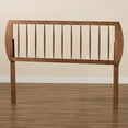 thumbnail image 2 of Norman Modern and Contemporary Transitional Ash Walnut Finished Wood Full Size Headboard, 2 of 4