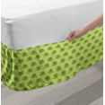 thumbnail image 2 of Hedgehog Bed Skirt, Australian Spiny Mammal Characters Going to Opposite Directions, Elastic Bedskirt Dust Ruffle Wrap Around for Bedding Decor, 4 Sizes, Pistachio and Lime Green, by Ambesonne, 2 of 2