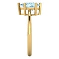 thumbnail image 3 of 1.5 ct Pear Cut Natural Aquamarine Solitaire 14K Yellow Gold Womens Engagement Ring, 3 of 5