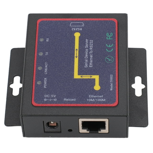 Servidor De Dispositivos IP RS232 A TCP, Adaptador De Puerto Serie Ethernet RJ45 A RS232, Admite Múltiples Modos De Control, Duradero Y Confiable, Para Sistemas