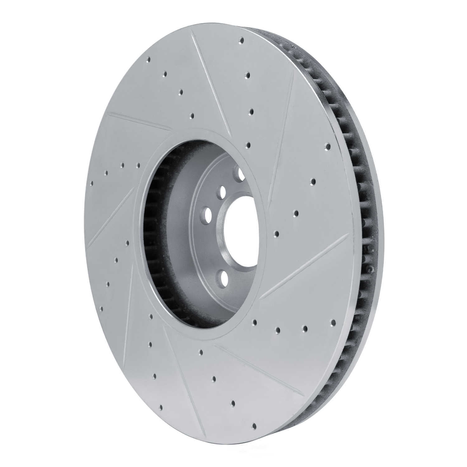 Dynamic Friction Company 631-31132D DFC Brake Rotor - Drilled And Slotted - Silver