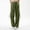 Army Green women elastic waist cargo pants a1, variant on Cagogo Women's Elastic Waist Cargo Pants with Pockets Wide Leg Casual Solid Streetwear Loose Long Trousers Vacation Travel Beach Lounge Pants Summer Clothes, Army Green L