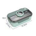 thumbnail image 4 of 2 Compartments Bento Lunch Box Leak Proof Food Storage Container for Office School Daily Use, 4 of 4
