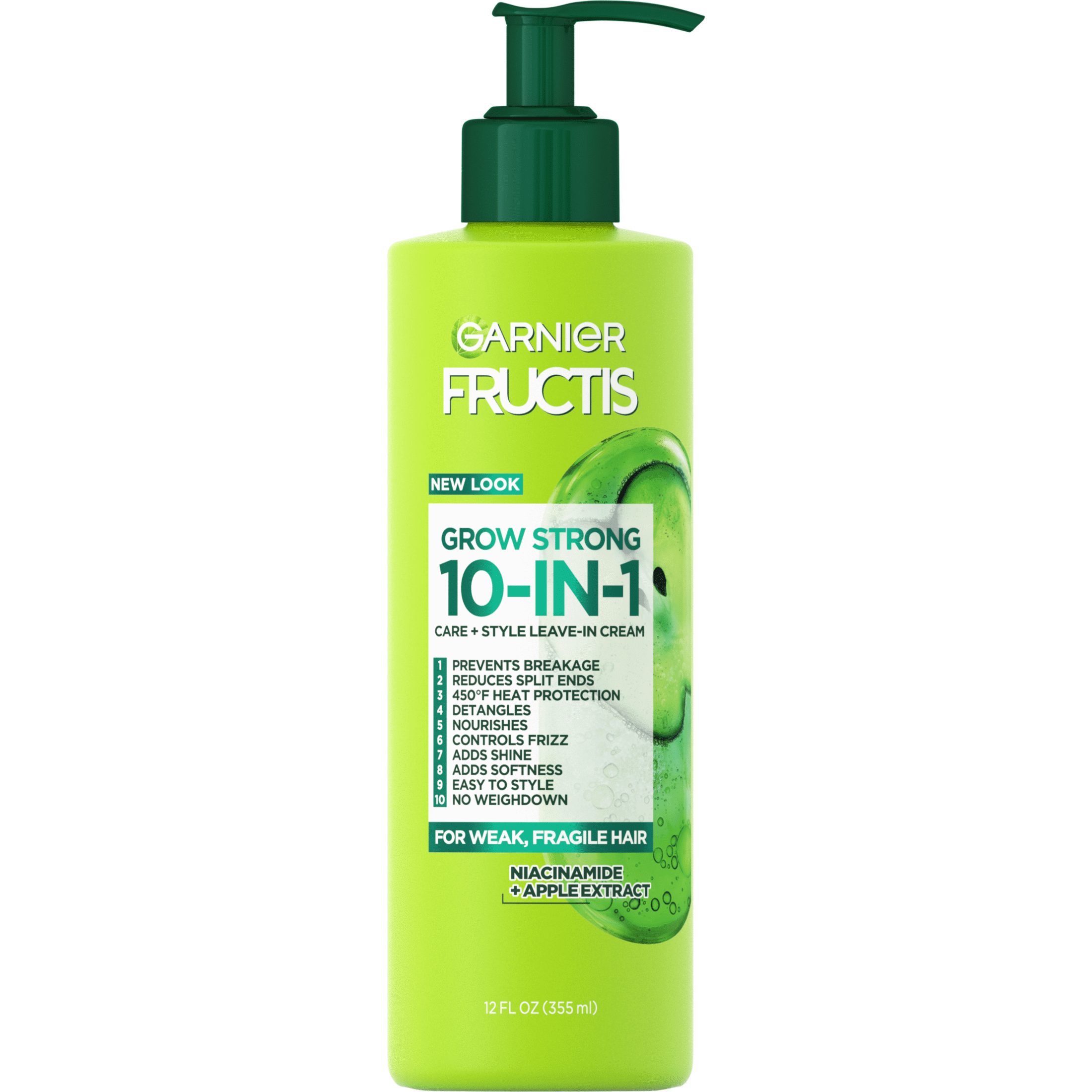 Garnier Fructis Grow Strong 10in1 Care and Styling Leave In Cream, 12