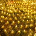 thumbnail image 3 of Luces de red LED, luces de colores, luces intermitentes, cadena de luces de bajo voltaje de 24 V, luces de red de pesca solares para exteriores, luces de decoración para festivales de césped, 3 of 5
