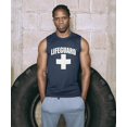 thumbnail image 2 of Camiseta sin mangas con licencia oficial de Lifeguard para hombres, adultos, unisex., 2 of 3