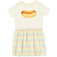 thumbnail image 3 of Inktastic Funny Hot Dog Girls Toddler Dress, 3 of 5