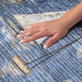 thumbnail image 3 of Addison Rugs Dream Shag Premium Machine Washable Transitional Sailboat Navy Rectangle Rug, 3' x 5', 3 of 8