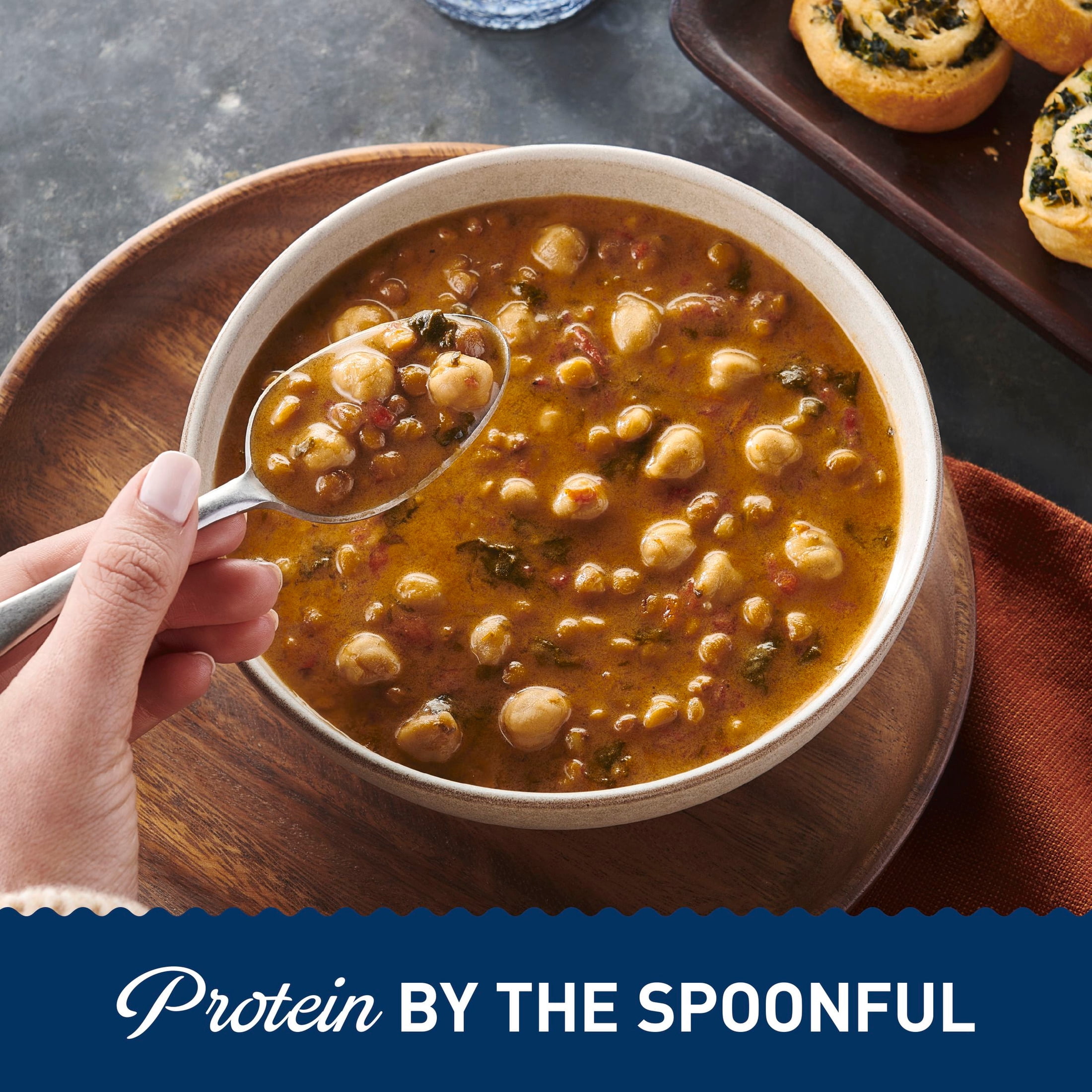 (12 pack) Progresso Protein Mediterranean-Style Lentil Soup (19 oz Can)