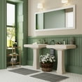 thumbnail image 2 of Apex 26.38 in. W. x 19.69 in D Bone Vitreous China Rectangular Pedestal Combo Bathroom Sink with 1 Faucet Hole, 2 of 14