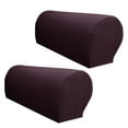 thumbnail image 4 of de 2 Para Reposabrazos de Sofá de Muebles de Franela A Prueba de Agua - Café oscuro Yotijar Fundas impermeables para reposabrazos de sofás, 4 of 8