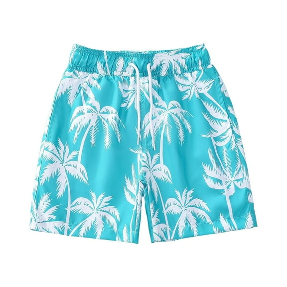 Mlqidk Swimming Trunks Boys Swim Trunks for Boys Stretch Kids Swim Shorts Quick Dry Teen Boy Boardshorts Toddler Boy Beach Bathing Suit Light Blue 11-12Y