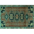 thumbnail image 1 of Ahgly Company Indoor Rectangle Persian Turquoise Blue Traditional Area Rugs, 6' x 9', 1 of 4