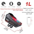 thumbnail image 2 of Bicycle Bag Front Quick Release Cycling Bag Rainproof Touch Screen Phone Bag 6.8inch Sun Visor Bag 1L Bike Accessarie, 2 of 11