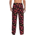 thumbnail image 3 of Goofa Beautiful Maple Leaf Lantern Pattern Printed Soft Pajama Pants for Men, Wide Leg Comfy Casual Lounge Yoga Pants-XX-Large, 3 of 9