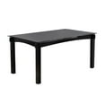 thumbnail image 3 of Eugene 59" Rectangular Dining Table, Cappuccino Wood & Beveled Glass, 3 of 9
