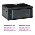 thumbnail image 3 of vidaXL 12U Wall Mounted Network Cabinet 19" IP20 23.6"x23.6"x25.2", 3 of 31