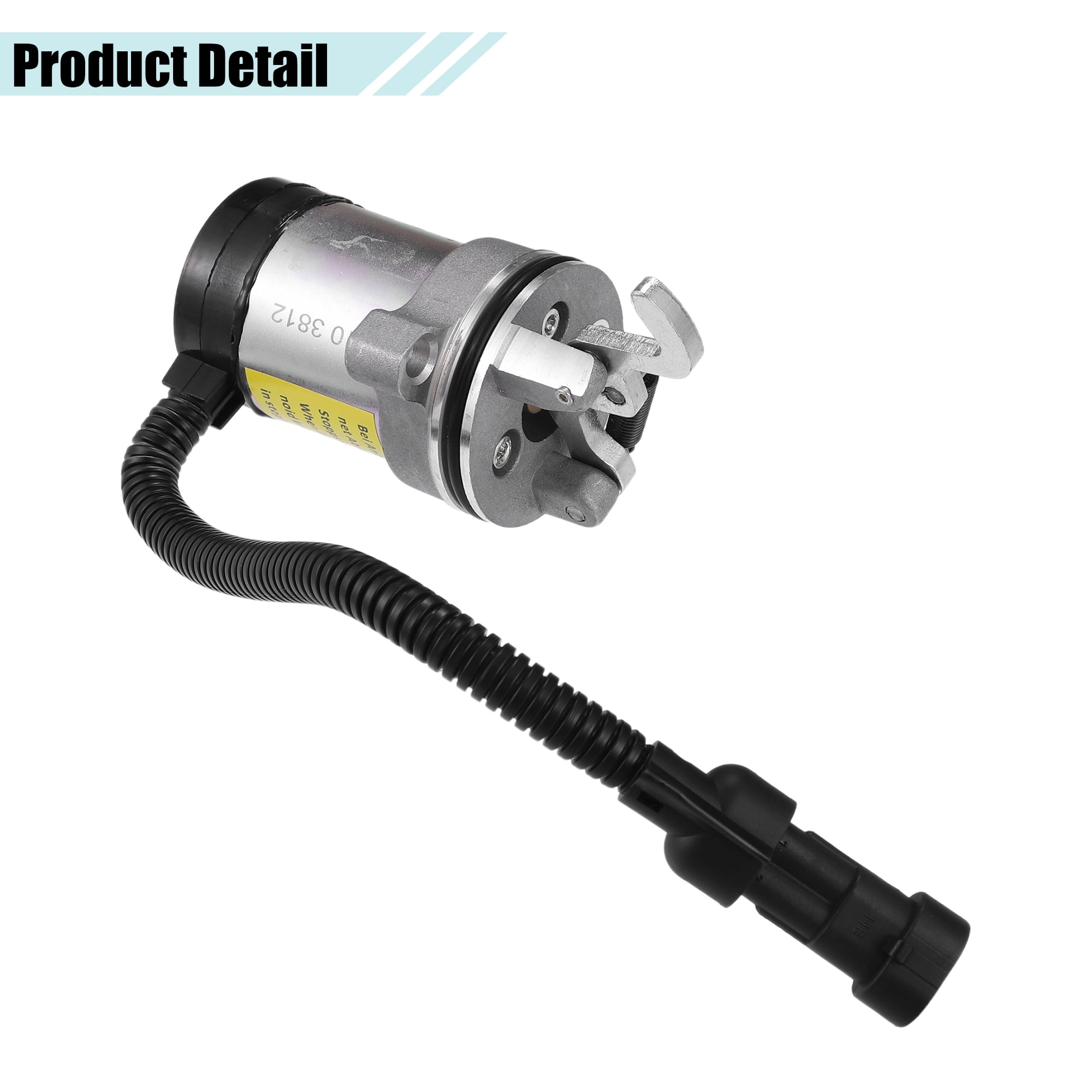 Unique Bargains Fuel Shut Off Stop Solenoid Valve for Deutz F3L F3M F4L 12V