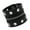 Black, variant on Punk Styles Wide Leather With Studs and Functional Zipper for Edgy Fashion Accessories