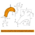 thumbnail image 3 of For 14-19 Escape Front Splash Shield Inner Fender Liner w/Insulation Foam Left, 3 of 5