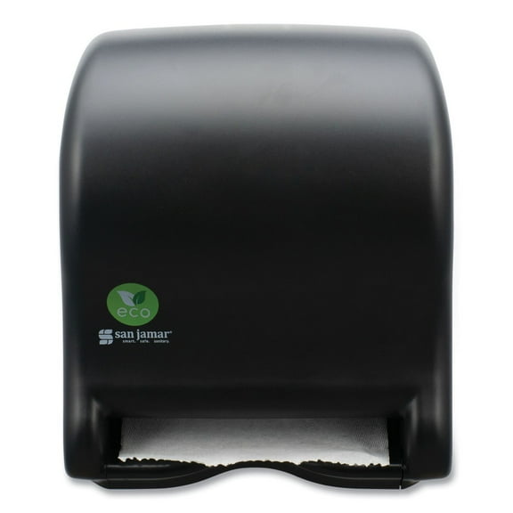 San Jamar T8000REBK 9.1 in. x 14.4 in. x 11.8 in. Ecological Automatic Towel Dispenser - Black