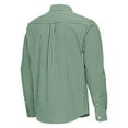 thumbnail image 3 of Men's Antigua Green Oregon Ducks Ellis Woven Tri-Blend Long Sleeve Button-Down Shirt, 3 of 3
