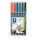 thumbnail image 1 of Rotulador permanente universal Lumocolor de STAEDTLER, 2,5 mm, paquete de 6, 1 of 6
