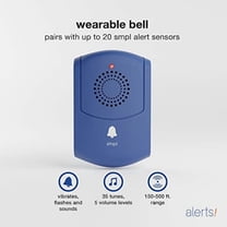 SMPL Alerts Wireless & Wearable Alerts Pager, Elderly Assistance, Caregiver Paging System, Security/Motion Sensors, Senior & Kids Safety, Live Technical Support