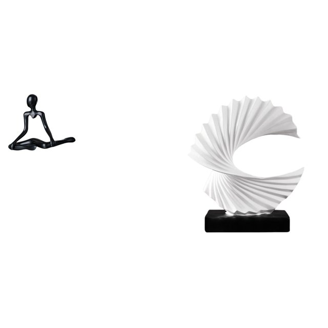 Escultura de ola de pensador abstracto creativo, figura decorativa única de resina para dormitorio, sala de estar, entrada, regalo de inauguración de