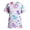 Purple Pink, variant on Valentine's Day Scrub Tops for Women Short Sleeve Plus Size Scrubs Nursing Uniforms for Women Cartoon Pattern Tops with Pockets