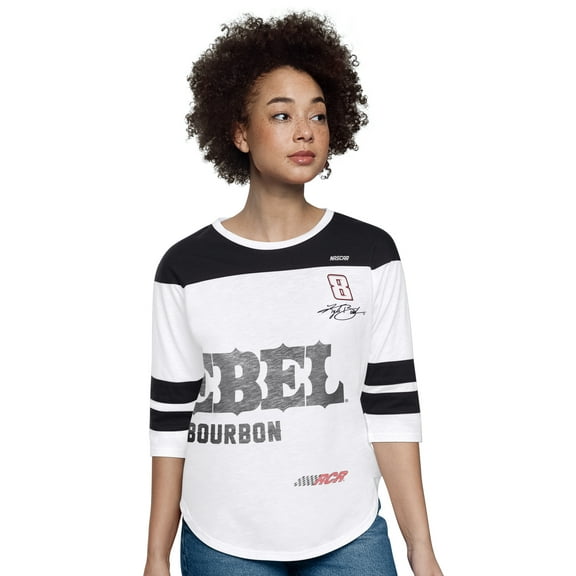 Women's-Starter  White Kyle Busch Grand Slam 3/4-Sleeve T-Shirt