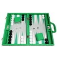 thumbnail image 5 of Silverman & Co. 16-inch Premium Backgammon Set - Medium - Green, 5 of 13