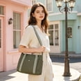 thumbnail image 2 of Bolso tote para mujer de gran capacidad, bandolera, bolso tipo H, bolso casual para el trabajo o para ir al trabajo, bolso tote para uso diario, tela Oxford, bolso de mano con múltiples bolsillos,, 2 of 6