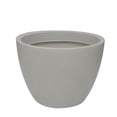 thumbnail image 3 of Ecobo 20.5 inches Eco-Friendly Round Pot Planter Vicenza Indoor/Outdoor use, Durable, Versatile & Lightweight, Designed by Brazilian Artisans, Contemporary All-Weather Design –White, 3 of 4